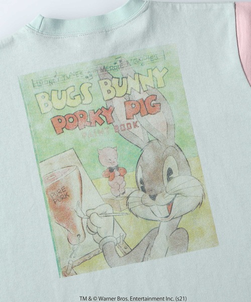 Right-on（ライトオン）の「【Looney Tunes】ワイドシルエットTシャツ(ルーニー・テューンズ)（Tシャツ/カットソー・キッズ・ライトグレー/ライム・105/140/120/130/155）」の19枚目の写真