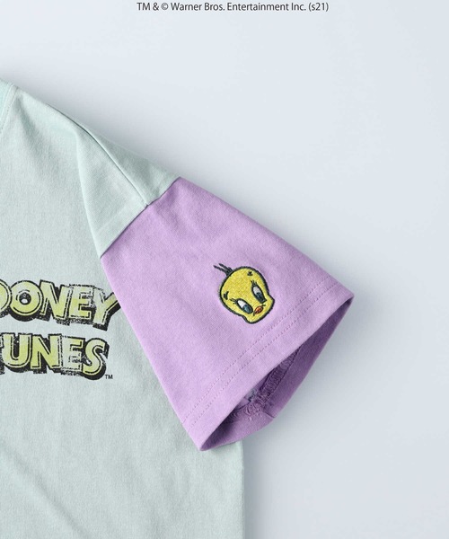 Right-on（ライトオン）の「【Looney Tunes】ワイドシルエットTシャツ(ルーニー・テューンズ)（Tシャツ/カットソー・キッズ・ライトグレー/ライム・105/140/120/130/155）」の20枚目の写真