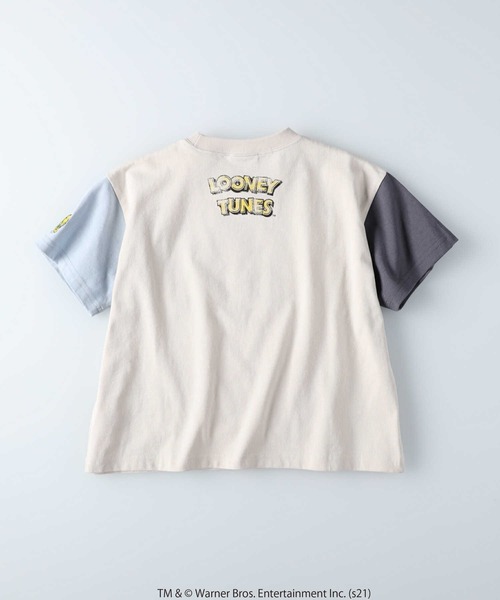 Right-on（ライトオン）の「【Looney Tunes】ワイドシルエットTシャツ(ルーニー・テューンズ)（Tシャツ/カットソー・キッズ・ライトグレー/ライム・105/140/120/130/155）」の16枚目の写真