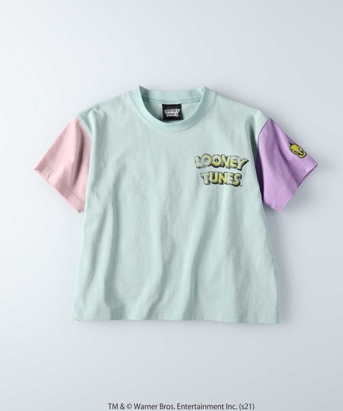 Right-on（ライトオン）の「【Looney Tunes】ワイドシルエットTシャツ(ルーニー・テューンズ)（Tシャツ/カットソー・キッズ・ライトグレー/ライム・105/140/120/130/155）」の10枚目の写真