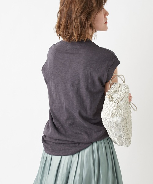 RIVE DROITE（リヴドロワ）の「【Girls Dangerous(ガールズデンジャラス)】ノースリーブTシャツ（Tシャツ/カットソー・レディース・ホワイト/ブラック/グリーン・M）」の11枚目の写真