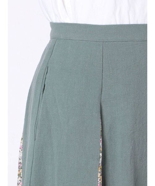 merry jenny（メリージェニー）の「flowerコンビフレアスカート（スカート・レディース・ベージュ/ネイビー/グリーン・FREE）」の14枚目の写真