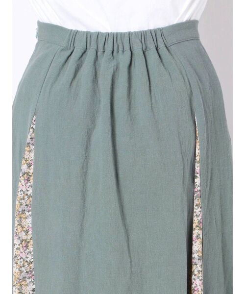 merry jenny（メリージェニー）の「flowerコンビフレアスカート（スカート・レディース・ベージュ/ネイビー/グリーン・FREE）」の15枚目の写真