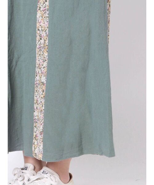 merry jenny（メリージェニー）の「flowerコンビフレアスカート（スカート・レディース・ベージュ/ネイビー/グリーン・FREE）」の17枚目の写真