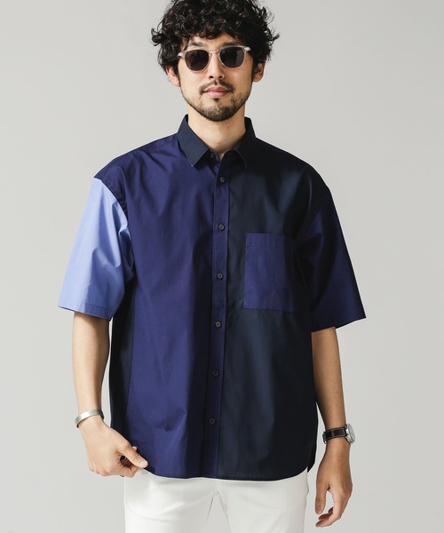 NANO universe（ナノユニバース）の「クレイジーソリッドビッグシャツ／半袖（シャツ/ブラウス・メンズ・その他1/その他2/その他3・S/M/L）」の2枚目の写真