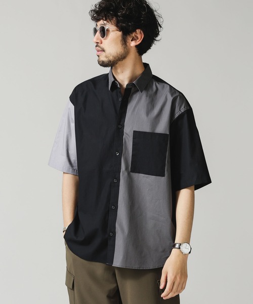 NANO universe（ナノユニバース）の「クレイジーソリッドビッグシャツ／半袖（シャツ/ブラウス・メンズ・その他1/その他2/その他3・S/M/L）」の3枚目の写真