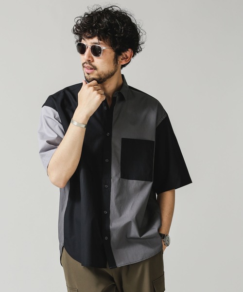 NANO universe（ナノユニバース）の「クレイジーソリッドビッグシャツ／半袖（シャツ/ブラウス・メンズ・その他1/その他2/その他3・S/M/L）」の10枚目の写真