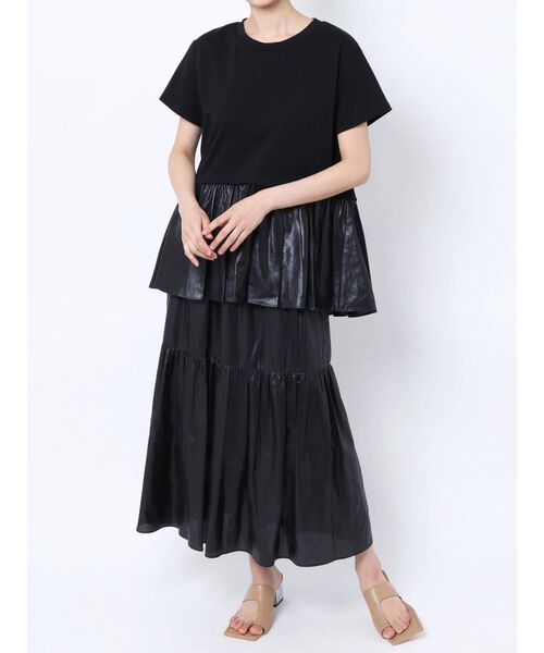 ELENDEEK（エレンディーク）の「チンツギャザースカート（スカート・レディース・ブラック/オフホワイト/ベージュ・01/02）」の10枚目の写真