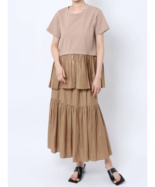 ELENDEEK（エレンディーク）の「チンツギャザースカート（スカート・レディース・ブラック/オフホワイト/ベージュ・01/02）」の11枚目の写真