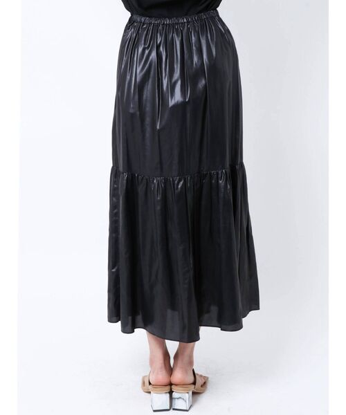 ELENDEEK（エレンディーク）の「チンツギャザースカート（スカート・レディース・ブラック/オフホワイト/ベージュ・01/02）」の14枚目の写真