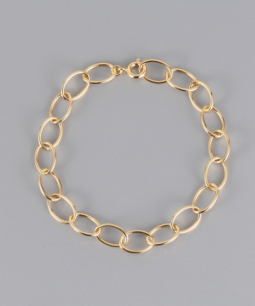 PAS TIERRA（パティエラ）の「－Chaine－ ナガマルラージチェーンブレスレット（ブレスレット・レディース・シルバー/イエローゴールド・FREE）」の2枚目の写真