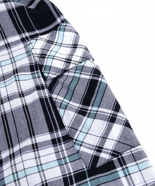 RNA（アールエヌエー）の「D1556 シアーチェックキャミワンピース（ワンピース・レディース・ブルー/ブラック/キャメル・MEDIUM）」の8枚目の写真