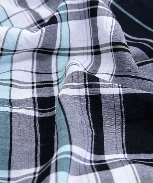 RNA（アールエヌエー）の「D1556 シアーチェックキャミワンピース（ワンピース・レディース・ブルー/ブラック/キャメル・MEDIUM）」の6枚目の写真