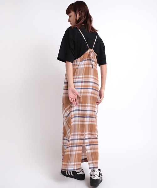 RNA（アールエヌエー）の「D1556 シアーチェックキャミワンピース（ワンピース・レディース・ブルー/ブラック/キャメル・MEDIUM）」の13枚目の写真