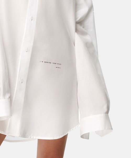 TTSWTRS(タトゥーセーターズ)の「【TTSWTRS】 WHITE OVERSIZED SHIRT(シャツ/ブラウス・レディース・ホワイト・ONE SIZE)」の6枚目の写真
