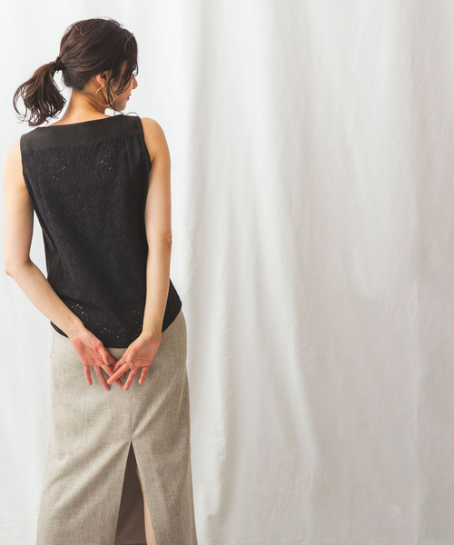 NARACAMICIE(ナラカミーチェ)の「コットンエンブロイダリーカットソードッキングプルオーバー(シャツ/ブラウス・レディース・ホワイト/ブラック・XX-LARGE/SMALL/MEDIUM/LARGE)」の19枚目の写真