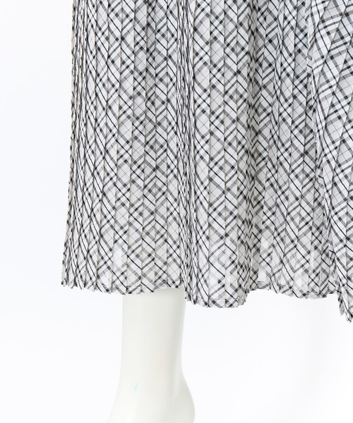 AS KNOW AS de base（アズノゥアズドゥバズ）の「チェックにかぎ針ＳＫ（スカート・レディース・ホワイト×ブルー/ホワイト×ブラック・FREE）」の11枚目の写真