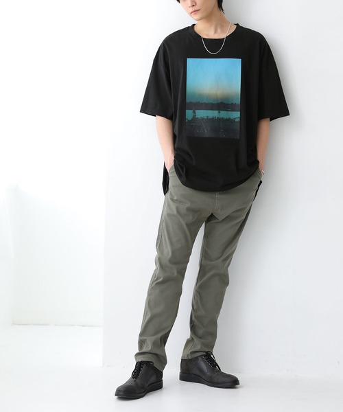 osharewalker（オシャレウォーカー）の「【廃盤】『ビッグシルエットフォトプリントTシャツ』（Tシャツ/カットソー・メンズ・ブラック・FREE）」の6枚目の写真
