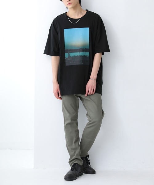 osharewalker（オシャレウォーカー）の「【廃盤】『ビッグシルエットフォトプリントTシャツ』（Tシャツ/カットソー・メンズ・ブラック・FREE）」の10枚目の写真