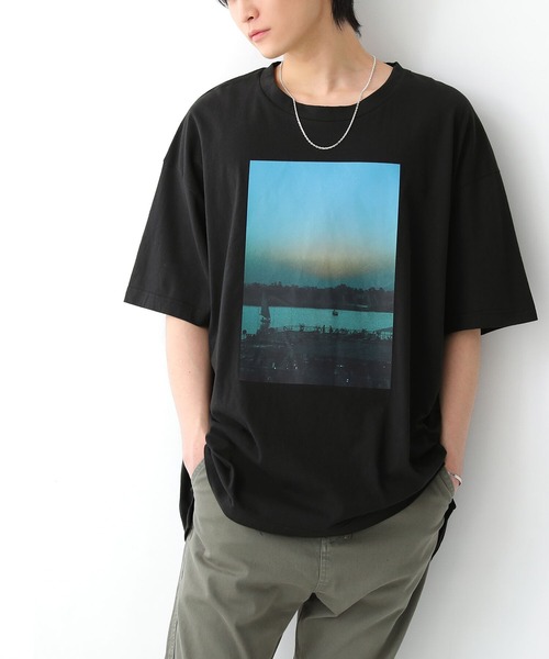 osharewalker（オシャレウォーカー）の「【廃盤】『ビッグシルエットフォトプリントTシャツ』（Tシャツ/カットソー・メンズ・ブラック・FREE）」の14枚目の写真