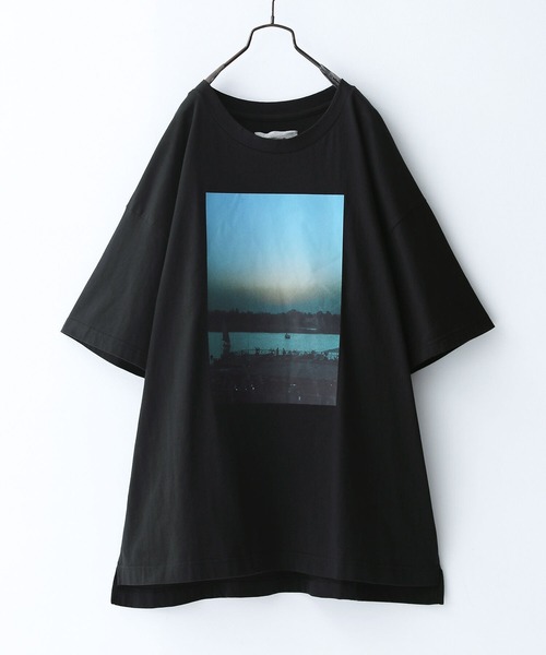 osharewalker（オシャレウォーカー）の「【廃盤】『ビッグシルエットフォトプリントTシャツ』（Tシャツ/カットソー・メンズ・ブラック・FREE）」の9枚目の写真