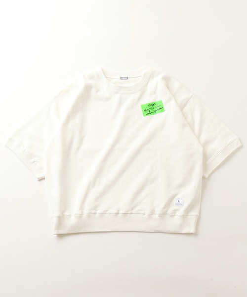 JOURNAL STANDARD relume(ジャーナルスタンダード レリューム)の「【3XL】スウェットショートスリーブ/無地半袖(Tシャツ/カットソー・メンズ・ブラック/ホワイト/ライトグレー/ベージュ系その他/モスグリーン・XXX-LARGE/LARGE)」の2枚目の写真