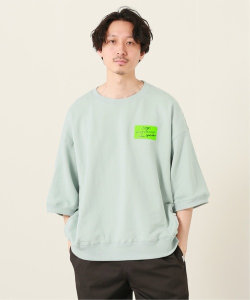 JOURNAL STANDARD relume(ジャーナルスタンダード レリューム)の「【3XL】スウェットショートスリーブ/無地半袖(Tシャツ/カットソー・メンズ・ブラック/ホワイト/ライトグレー/ベージュ系その他/モスグリーン・XXX-LARGE/LARGE)」の9枚目の写真