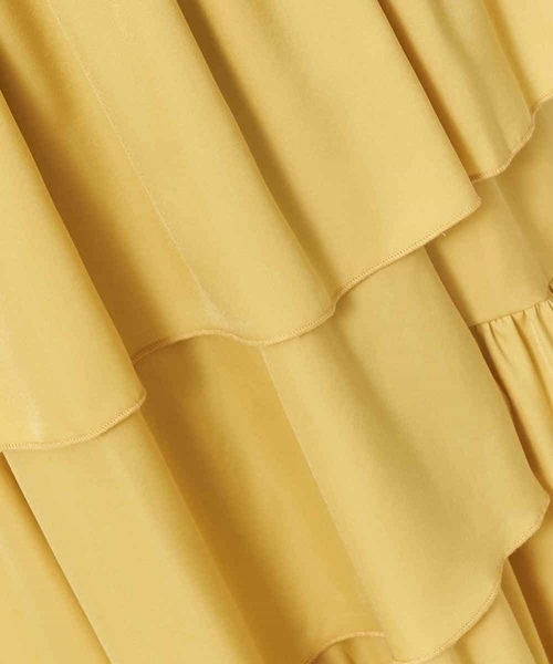 a.v.v（アーヴェヴェ）の「ランダムティアードスカート（スカート・レディース・イエロー/アイボリー・38/40/36/42）」の14枚目の写真