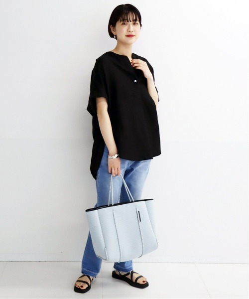 JOURNAL STANDARD（ジャーナルスタンダード）の「レーヨンアサノーカラーブラウス◆2（シャツ/ブラウス・レディース・ブラック/ライトグレー/ホワイト/サックスブルー/カーキ/ブラック系その他・FREE）」の12枚目の写真