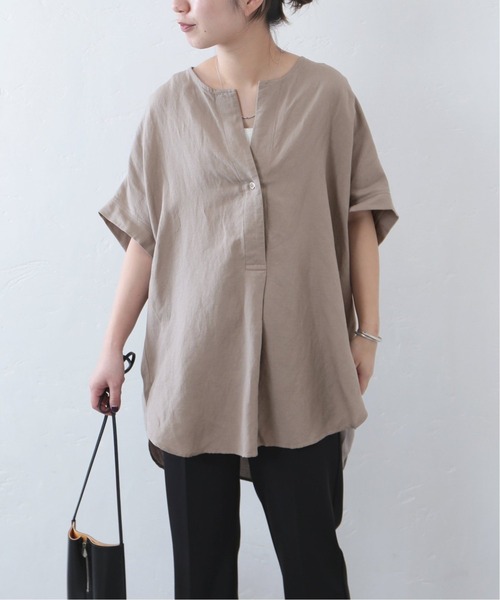 JOURNAL STANDARD（ジャーナルスタンダード）の「レーヨンアサノーカラーブラウス◆2（シャツ/ブラウス・レディース・ブラック/ライトグレー/ホワイト/サックスブルー/カーキ/ブラック系その他・FREE）」の13枚目の写真