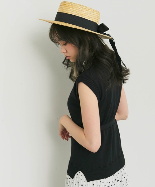 LIPSERVICE（リップサービス）の「ワッシャースカートドッキングロングワンピース（ワンピース・レディース・ホワイト/ブラック/イエロー・S/M）」の4枚目の写真