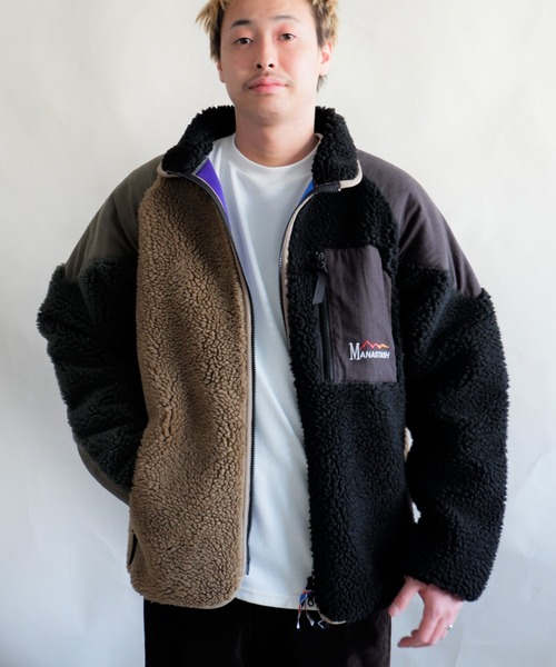 MANASTASH（マナスタッシュ）の「MANASTASH/マナスタッシュ　MT. GORILLA JACKET '21　MT.ゴリラジャケット'21　 7112104（ブルゾン・メンズ・ブラック/オリーブ/その他/ナチュラル・MEDIUM/LARGE/X-LARGE）」の4枚目の写真