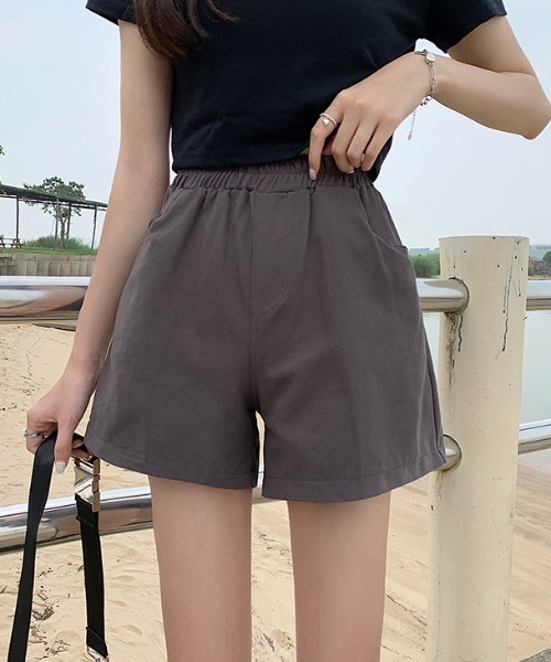 Mayree（メイリー）の「【Mayree】ワイドAラインチノショートパンツ 2021SS（チノパンツ・レディース・ホワイト/ブラック/ブラウン/ピンク/イエロー/ブルー・FREE）」の17枚目の写真