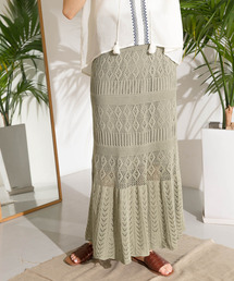 ITEMS URBANRESEARCH | 柄編みニットタイトスカート(スカート)