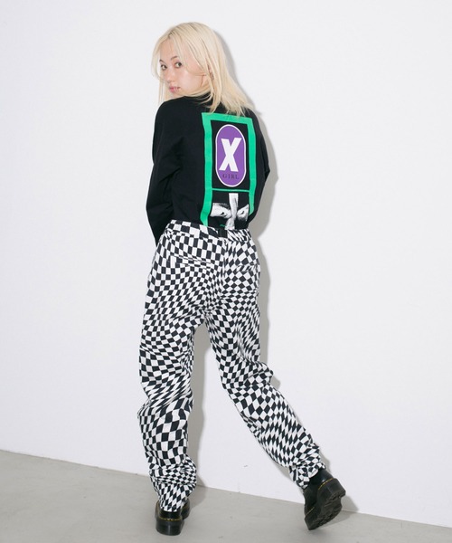 X-girl（エックスガール）の「EASY PANTS（その他パンツ・レディース・ホワイト/ブラック/パープル/オレンジ・S/M/XS/X-SMALL/MEDIUM/L）」の13枚目の写真
