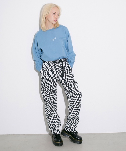 X-girl（エックスガール）の「EASY PANTS（その他パンツ・レディース・ホワイト/ブラック/パープル/オレンジ・S/M/XS/X-SMALL/MEDIUM/L）」の7枚目の写真