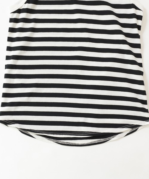 devirock（デビロック）の「ロング丈タンクトップ（タンクトップ・キッズ・ホワイト/ブラック×ホワイト・110cm/100cm/120cm/130cm/140cm/150cm/160cm）」の19枚目の写真