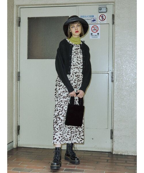 jouetie（ジュエティ）の「2WAYケーブル ニット カーディガン（カーディガン/ボレロ・レディース・ライトブルー/ブラック/アイボリー/ピンク/パープル/ブラウン・MEDIUM）」の11枚目の写真