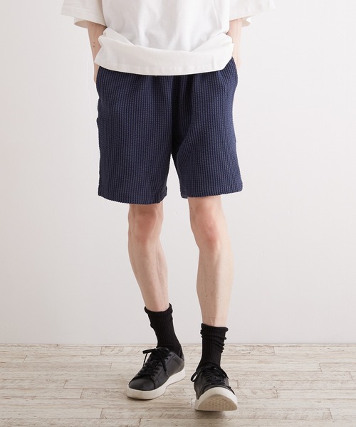 VIBGYOR(ヴィブジョー)の「【VIBGYOR BY AS】カットサッカーショーツ(BI)(チノパンツ・メンズ・グレー系その他/ネイビー/ブラック/ブルー系その他/ベージュ系その他・MEDIUM/LARGE)」の12枚目の写真