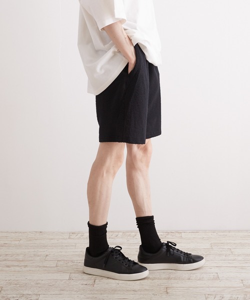 VIBGYOR(ヴィブジョー)の「【VIBGYOR BY AS】カットサッカーショーツ(BI)(チノパンツ・メンズ・グレー系その他/ネイビー/ブラック/ブルー系その他/ベージュ系その他・MEDIUM/LARGE)」の22枚目の写真