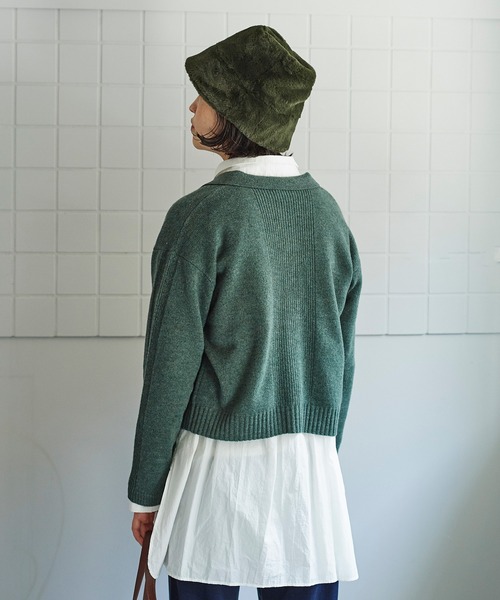 bulle de savon（ビュルデサボン）の「フェイクファー ハット（ハット