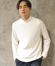 UNION STATION | 【ストレッチスムース】モックネックロンT(Tシャツ/カットソー)