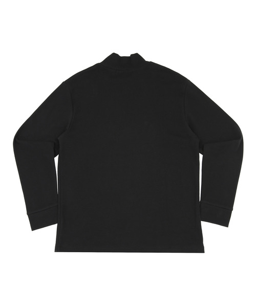 UNION STATION（ユニオンステーション）の「【ストレッチスムース】モックネックロンT（Tシャツ/カットソー・メンズ・オフホワイト/ブラック・LL/M/L）」の7枚目の写真