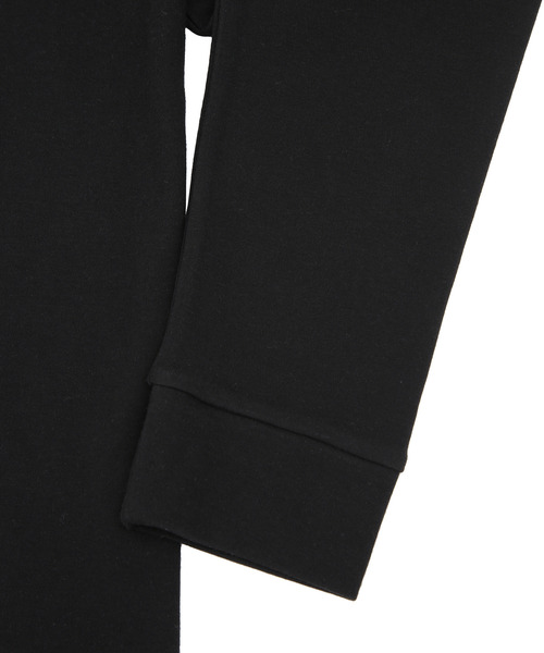 UNION STATION（ユニオンステーション）の「【ストレッチスムース】モックネックロンT（Tシャツ/カットソー・メンズ・オフホワイト/ブラック・LL/M/L）」の10枚目の写真