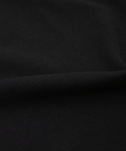 UNION STATION（ユニオンステーション）の「【ストレッチスムース】モックネックロンT（Tシャツ/カットソー・メンズ・オフホワイト/ブラック・LL/M/L）」の12枚目の写真