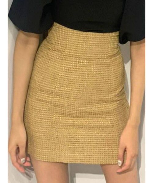 EMODA（エモダ）の「スウィッチングラインハイウエストスカート（スカート・レディース・その他/ブラック/カーキ/イエロー・MEDIUM/SMALL）」の3枚目の写真