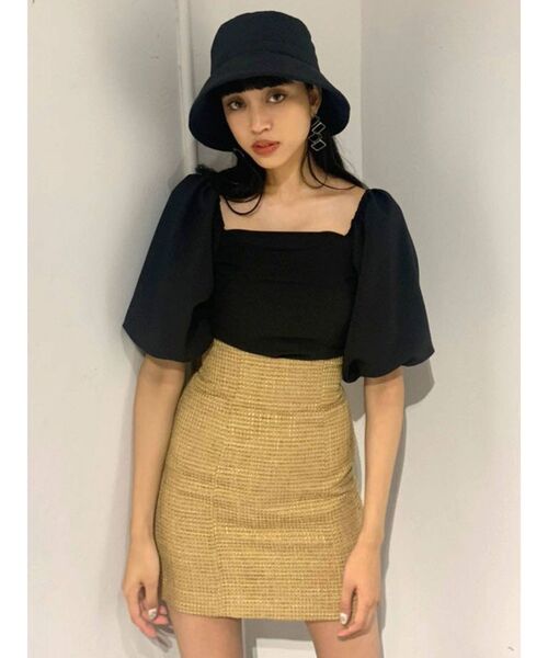 EMODA（エモダ）の「スウィッチングラインハイウエストスカート（スカート・レディース・その他/ブラック/カーキ/イエロー・MEDIUM/SMALL）」の6枚目の写真