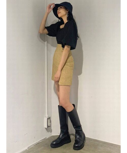 EMODA（エモダ）の「スウィッチングラインハイウエストスカート（スカート・レディース・その他/ブラック/カーキ/イエロー・MEDIUM/SMALL）」の7枚目の写真