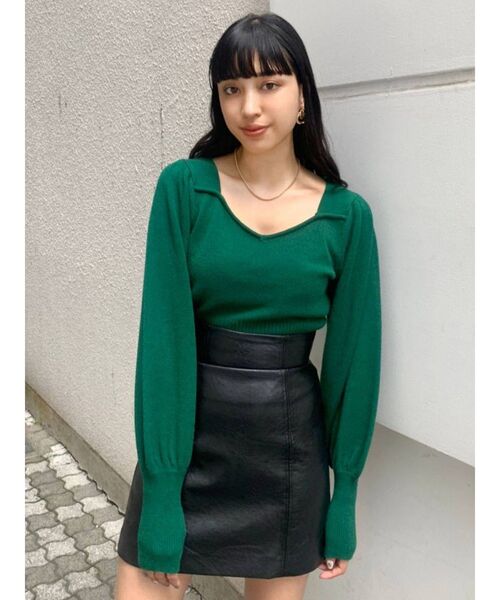 EMODA（エモダ）の「スウィッチングラインハイウエストスカート（スカート・レディース・その他/ブラック/カーキ/イエロー・MEDIUM/SMALL）」の14枚目の写真