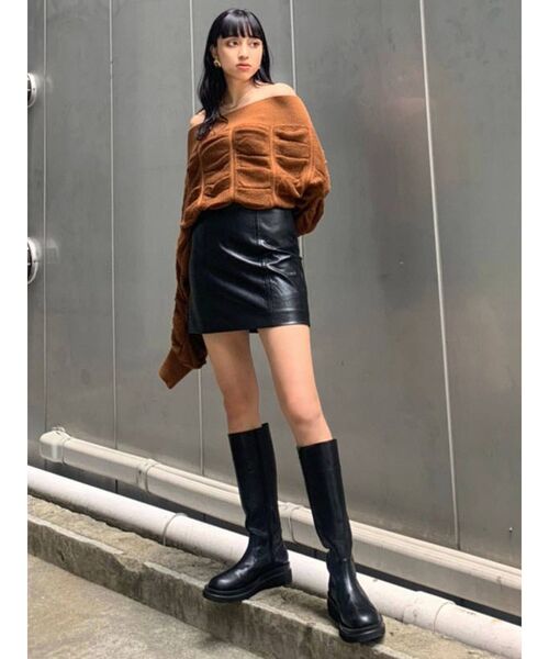 EMODA（エモダ）の「スウィッチングラインハイウエストスカート（スカート・レディース・その他/ブラック/カーキ/イエロー・MEDIUM/SMALL）」の17枚目の写真